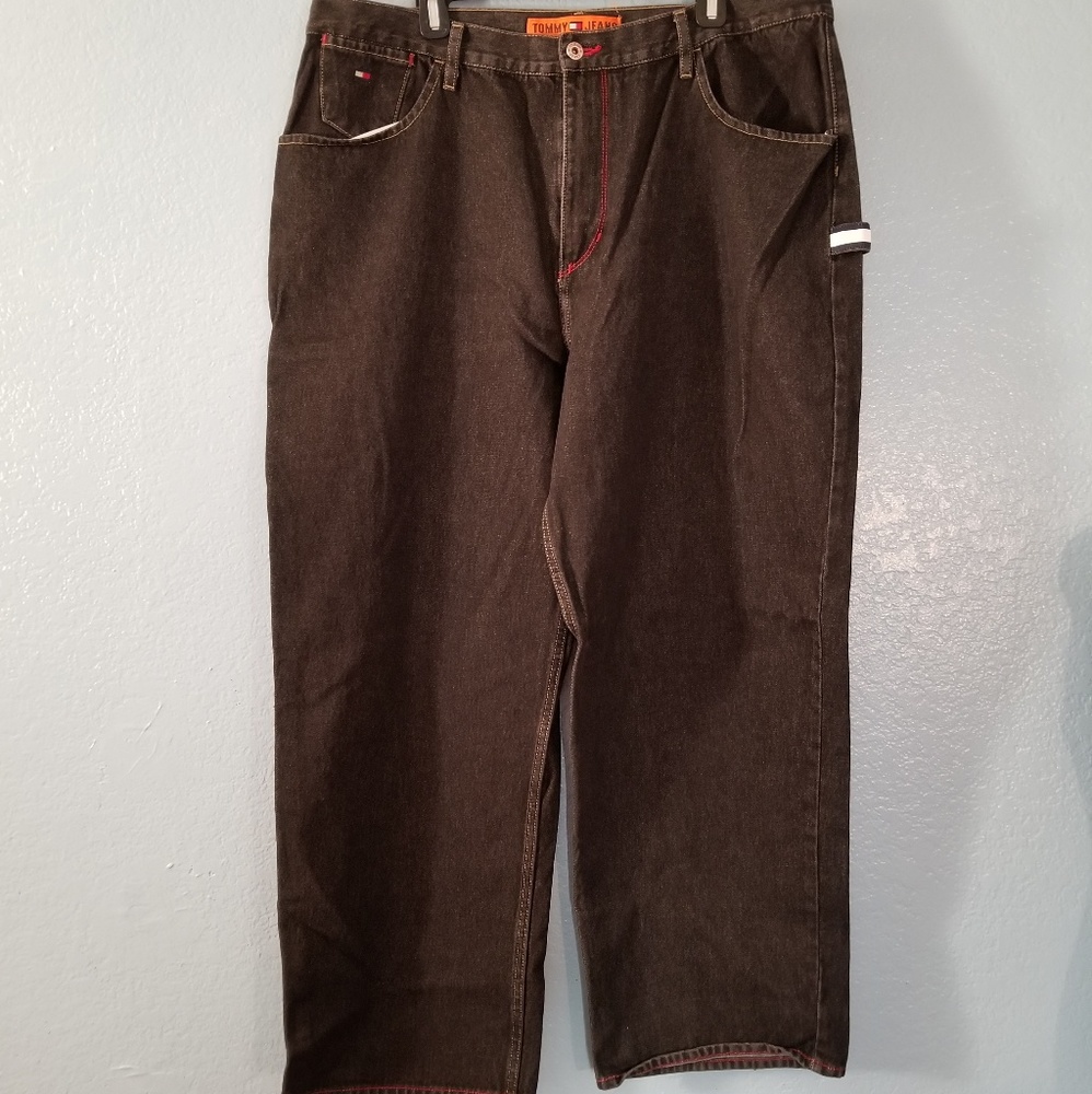 Tommy Hilfiger men's jeans size 40x30 black denim